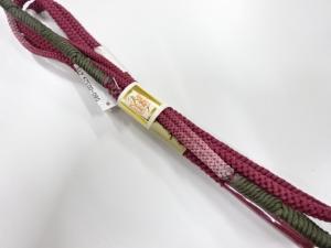 未使用品　正絹　手組帯締め